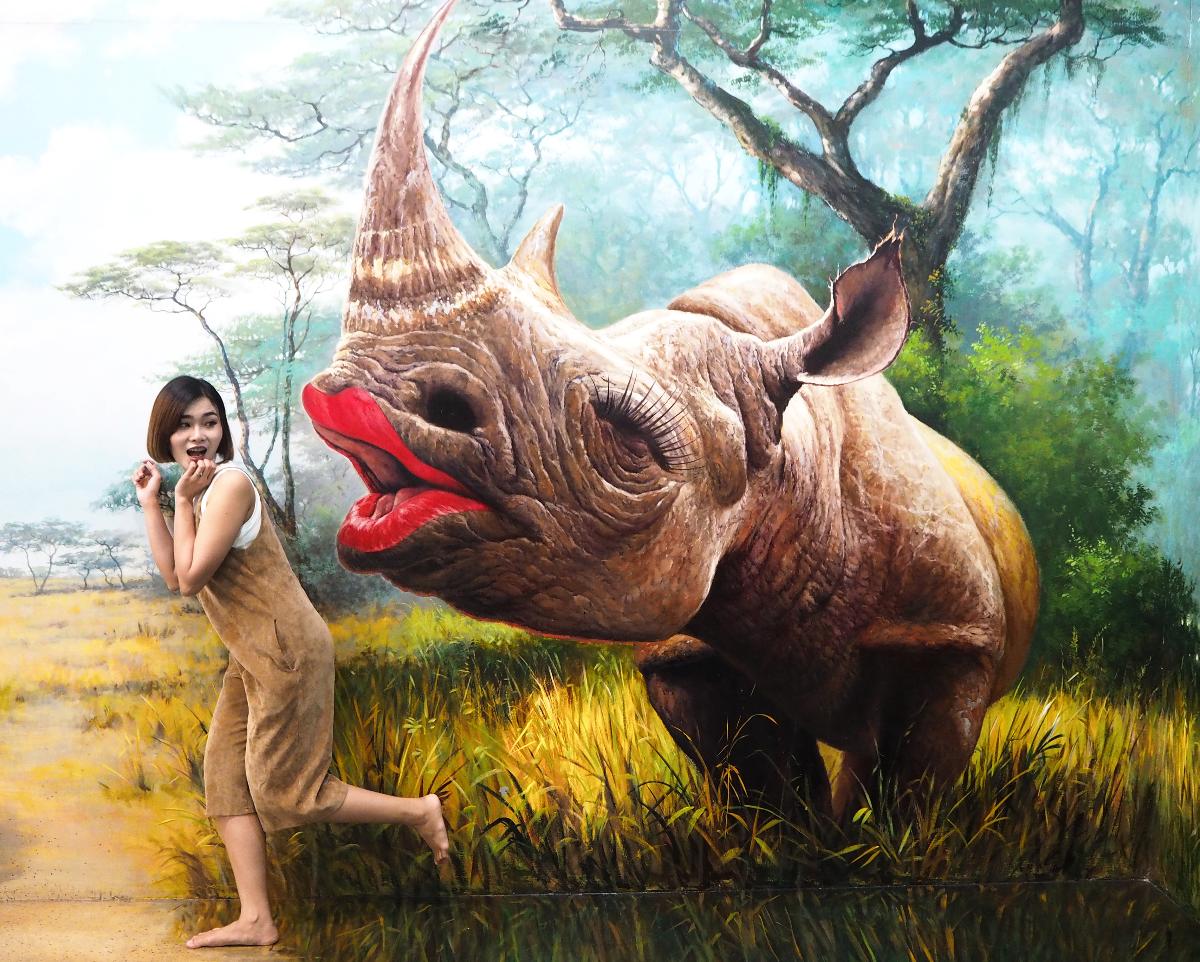 Amazing!! 3D painting technology AR @Art In Paradise Pattaya